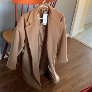 Boohoo Brushed Wool Look Coat